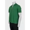 Чоловіче зелене поло на блискавці