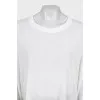 White loose-fitting jumper