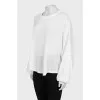 White loose-fitting jumper