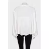 White loose-fitting jumper