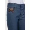Jeans with ruffles at the bottom of the legs