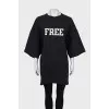 Black oversized T-shirt