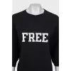 Black oversized T-shirt