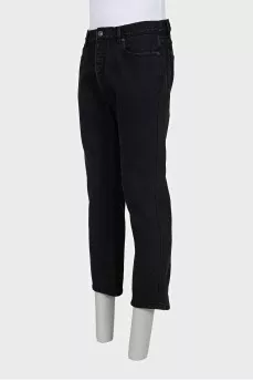 Black unisex jeans