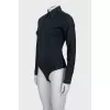 Black bodysuit with a skull on the back