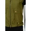 Vest with zip and buttons