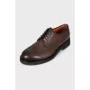 Men's brown leather lace-up brogues