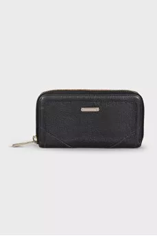 Men's textured leather wallet
