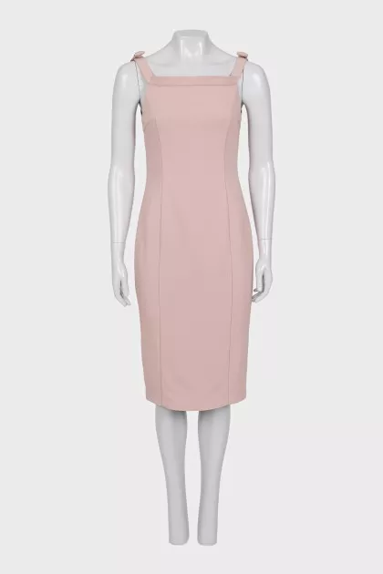 Pink dress with straps
