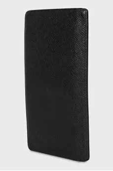 Men's rectangular leather wallet
