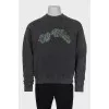 Men's gray sweatshirt with print