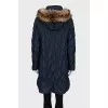 Long jacket decorated with fur