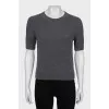 Slim-fit grey t-shirt