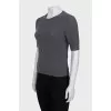 Slim-fit grey t-shirt