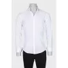 Мужская белая рубашка slim fit