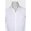Мужская белая рубашка slim fit