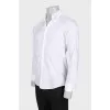 Мужская белая рубашка slim fit