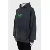 Gray oversized hoodie with tag