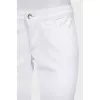 Tapered jeans with zippers at the bottom