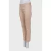 Low-waisted tapered trousers