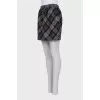 Gray plaid skirt