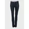 Прямі джинси raw denim