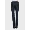 Прямі джинси raw denim