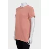 Drawstring T-shirt decorated with sequins