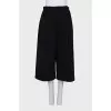 Black culottes with pockets