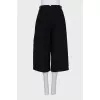 Black culottes with pockets