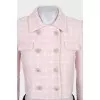 Cropped jacket with accent buttons