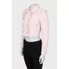 Cropped jacket with accent buttons