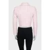 Cropped jacket with accent buttons