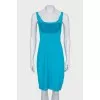 Fitted dress with a decorative insert