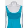 Fitted dress with a decorative insert