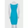 Fitted dress with a decorative insert