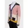 Multicolored button-down cardigan