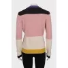 Multicolored button-down cardigan