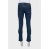 Мужские темно-синие slim fit джинсы 