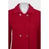 Double-breasted cashmere cardigan
