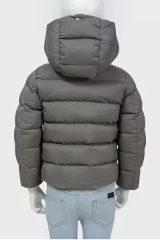 Children's jacket with a detachable hood