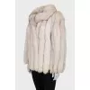 Vintage arctic fox fur coat