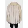 Vintage arctic fox fur coat