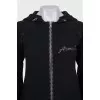 Long zip-up sweatshirt