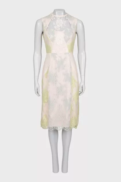 Fitted lace dress