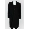 Single-breasted coat with turn-down collar