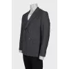 Men's double-breasted wool jacket