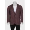 Men's red wool jacket