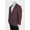 Men's red wool jacket