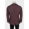Men's red wool jacket